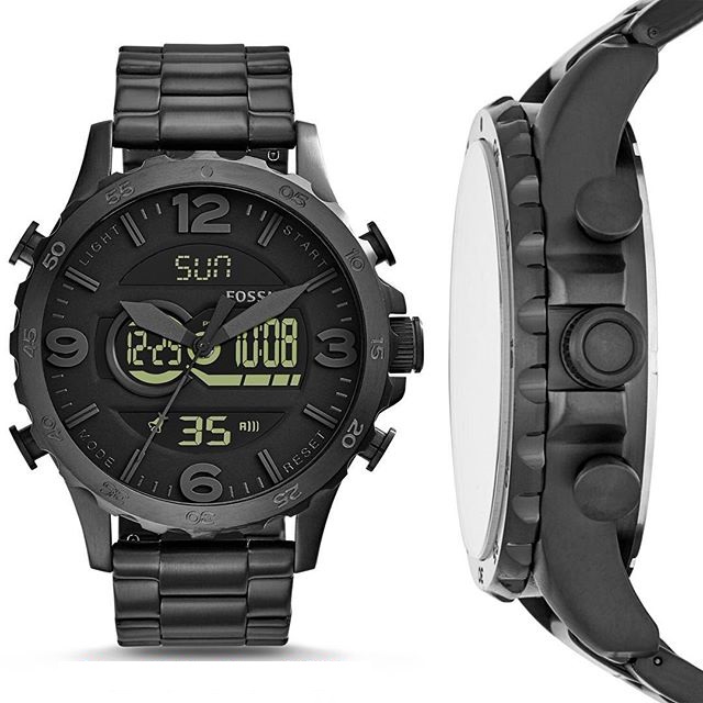 reloj fossil digital y analogo