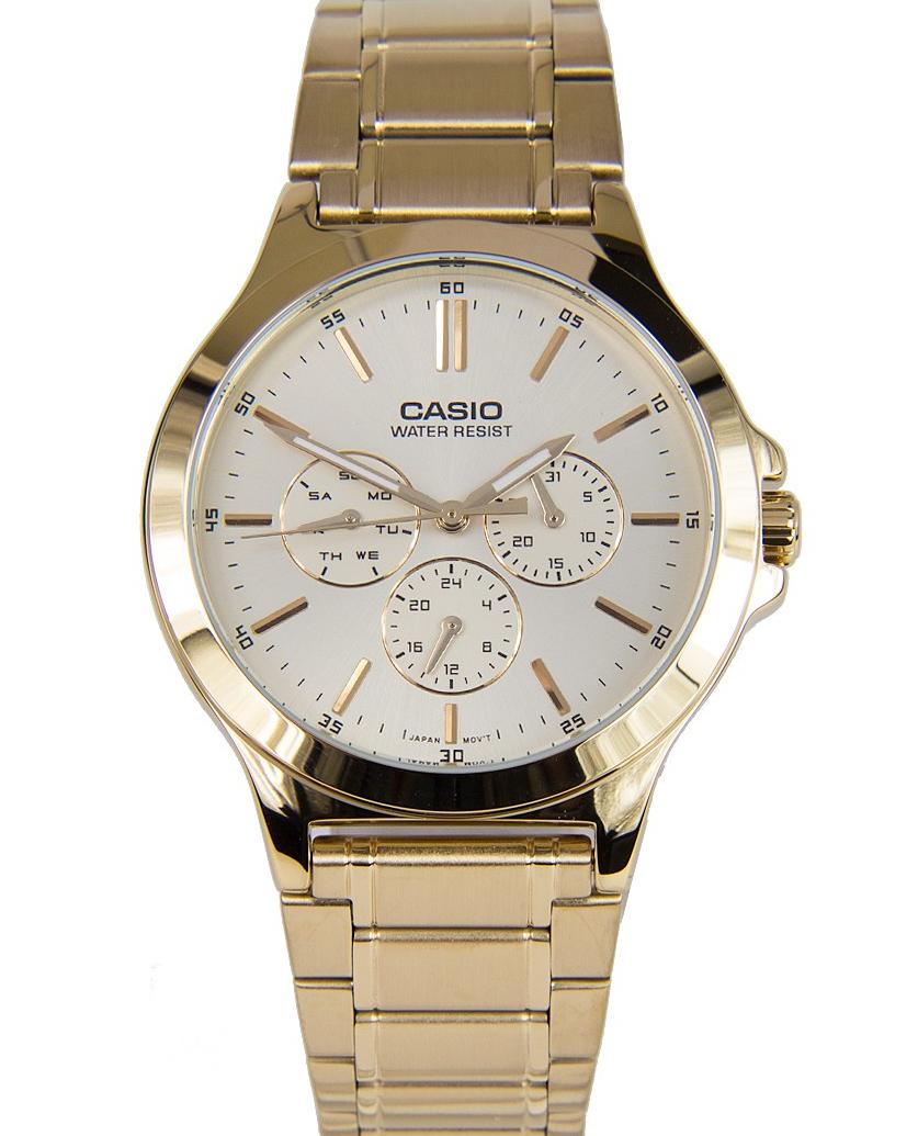 Reloj Casio Ltp-v300g-9audf Dorado Mujer Original